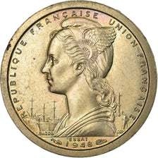 Coin, French Somaliland, Franc, 1948, Paris, ESSAI, MS(63), Copper-nickel