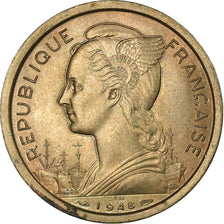 Coin, Réunion, 2 Francs, 1948, Paris, ESSAI, MS(60-62), Copper-nickel, KM:E4