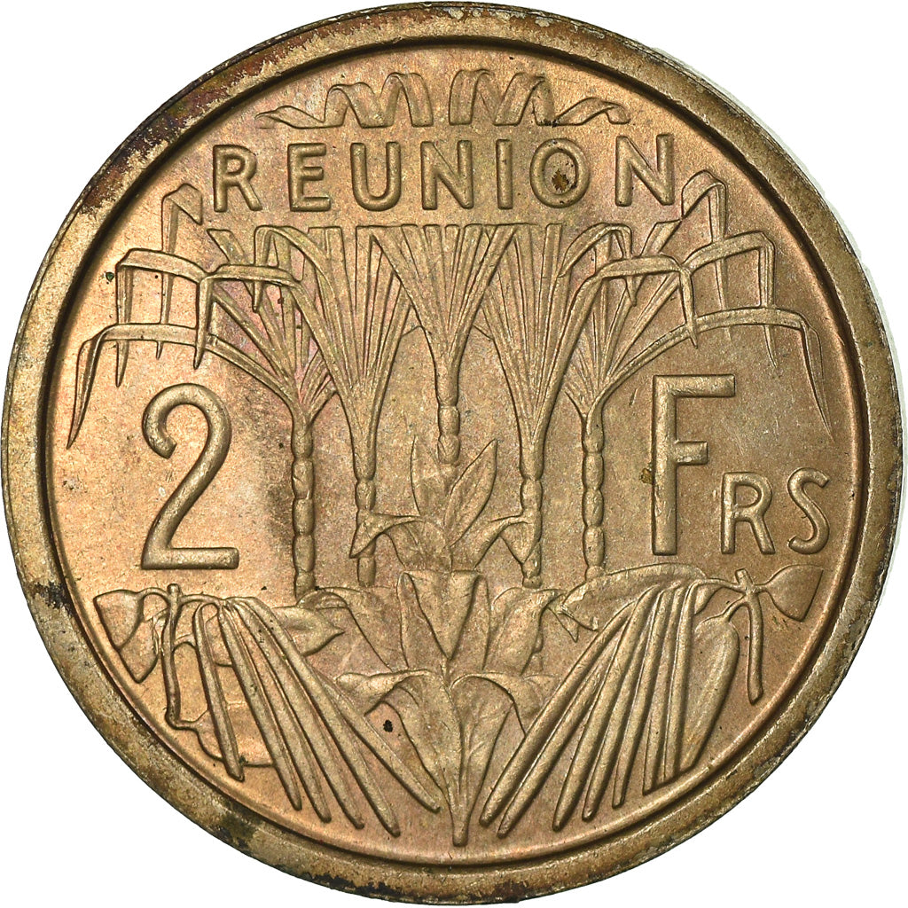 Coin, Réunion, 2 Francs, 1948, Paris, ESSAI, MS(60-62), Copper-nickel, KM:E4