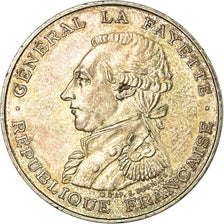 Münze, Frankreich, Lafayette, 100 Francs, 1987, SS, Silber, KM:962, Gadoury:902