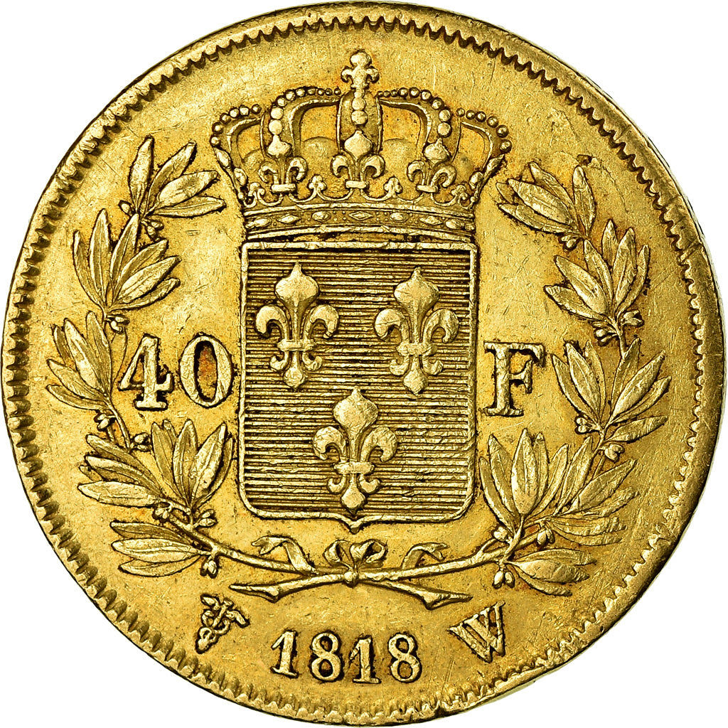 Monnaie, France, Louis XVIII, Louis XVIII, 40 Francs, 1818, Lille, TTB, Or
