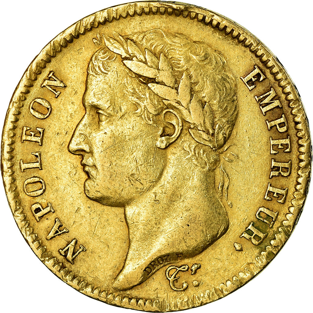 Moneda, Francia, Napoléon I, 40 Francs, 1811, Paris, MBC, Oro, KM:696.1