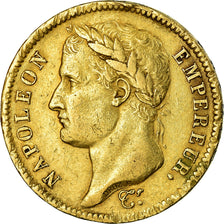 Moneda, Francia, Napoléon I, 40 Francs, 1811, Paris, MBC, Oro, KM:696.1