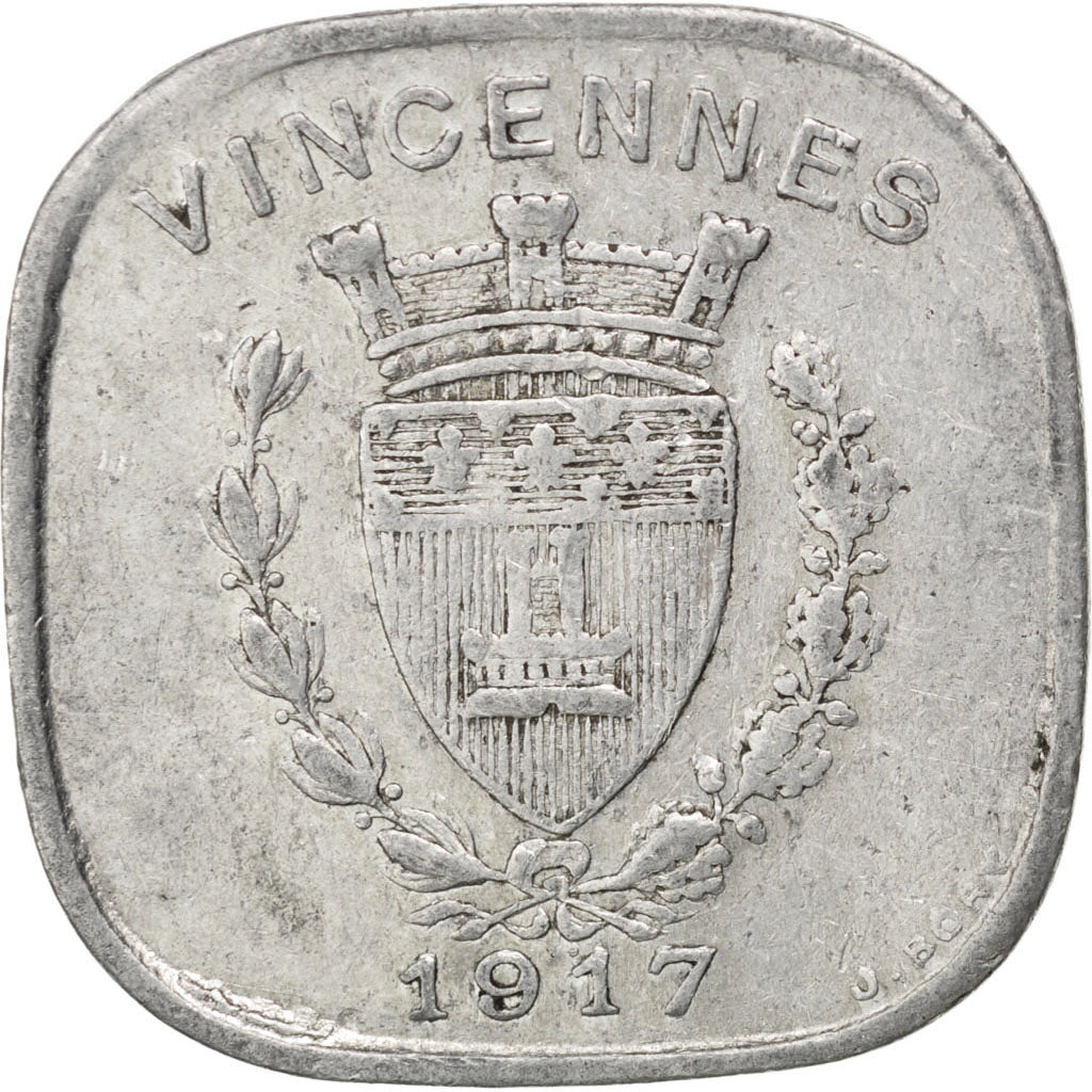 France, 20 Centimes, 1917, EF(40-45), Aluminium, Elie #10.1, 1.60