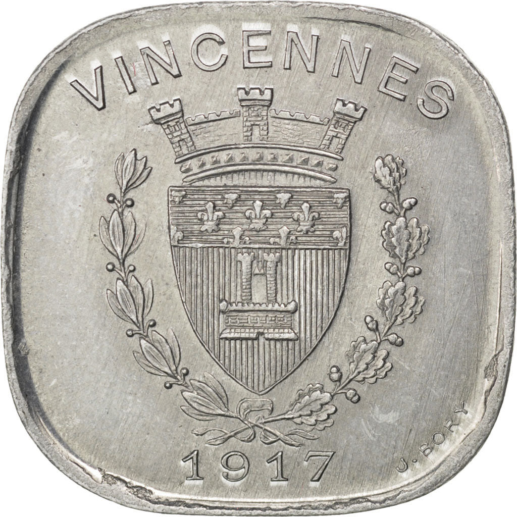 France, 20 Centimes, 1917, AU(55-58), Aluminium, Elie #10.1, 1.65