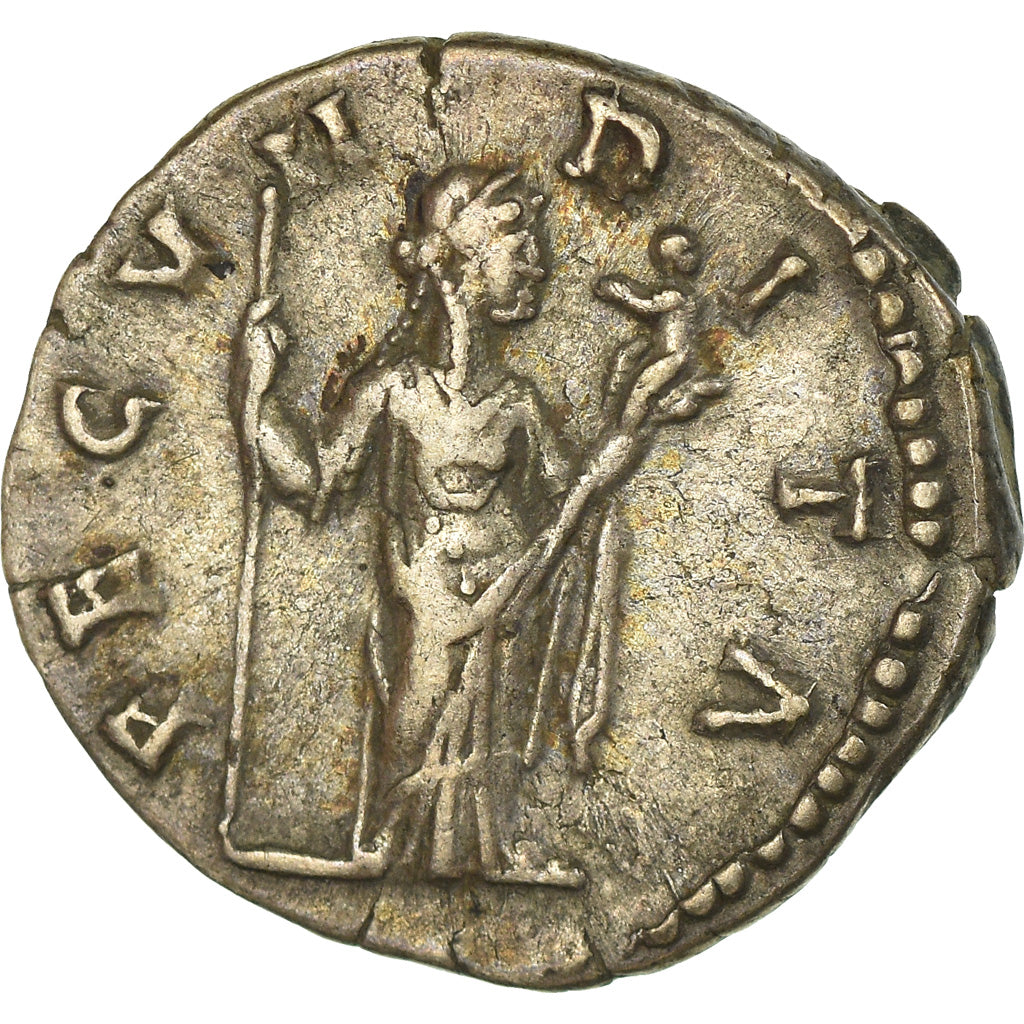 Coin, Faustina II, Denarius, 161-164, Roma, AU(50-53), Silver, RIC:677