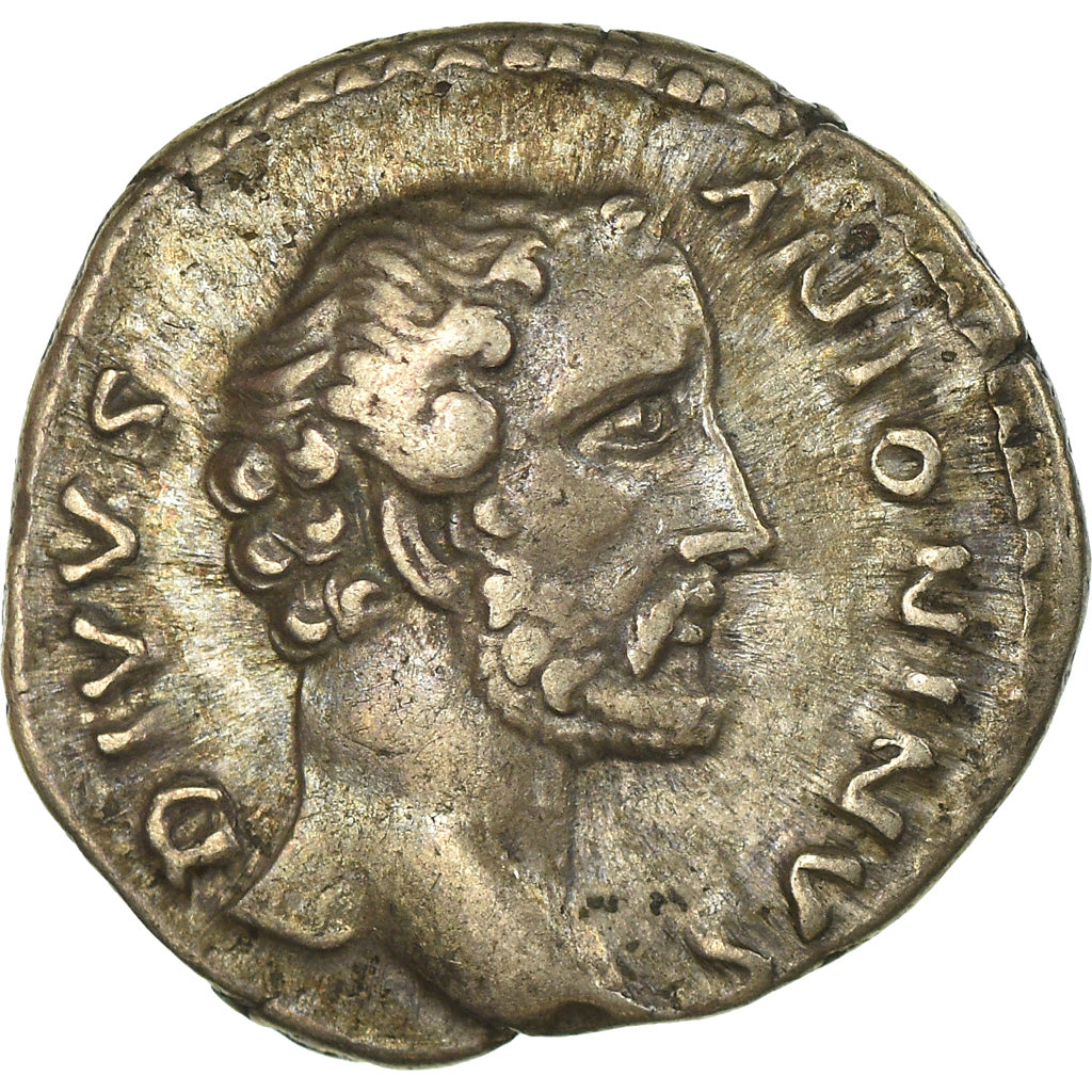 Coin, Antoninus Pius, Denarius, 161, Roma, AU(50-53), Silver, RIC:431