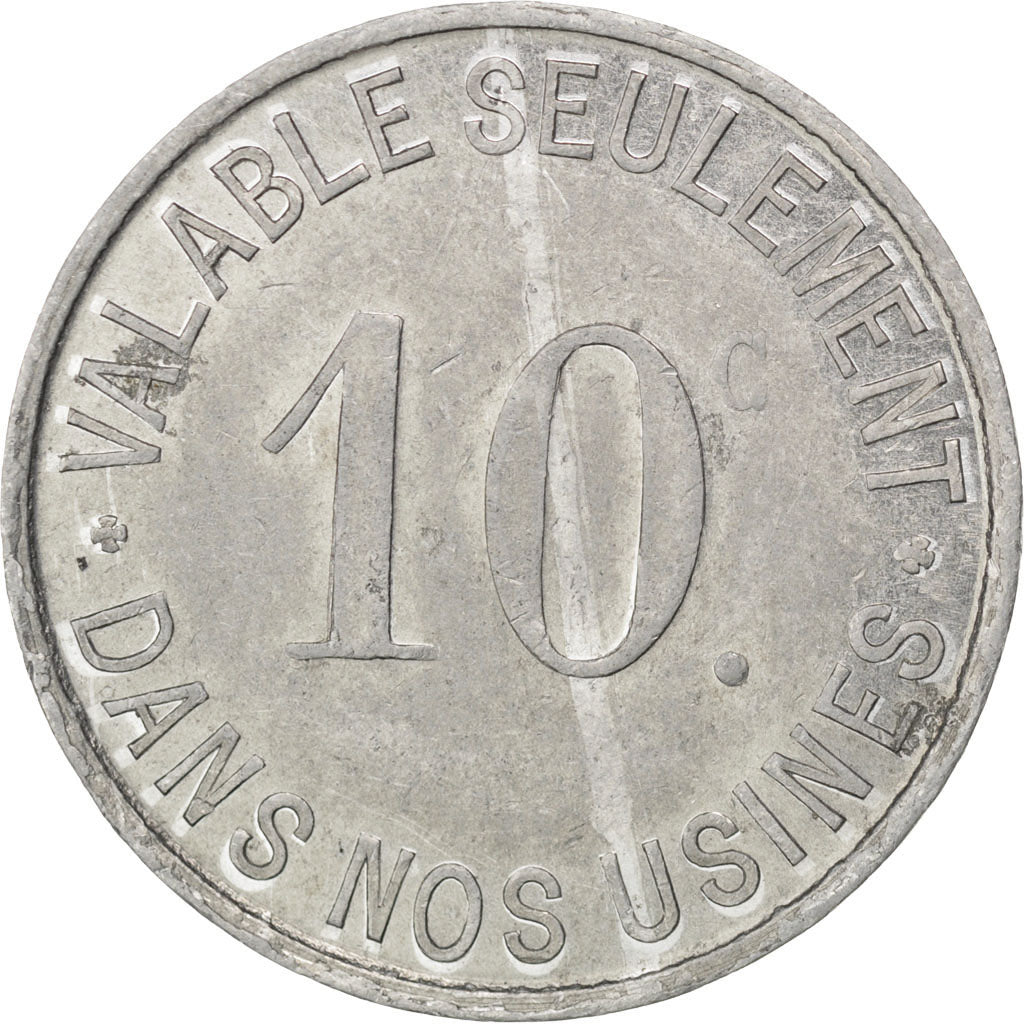 France, 10 Centimes, EF(40-45), Aluminium, Elie #45.2, 1.90