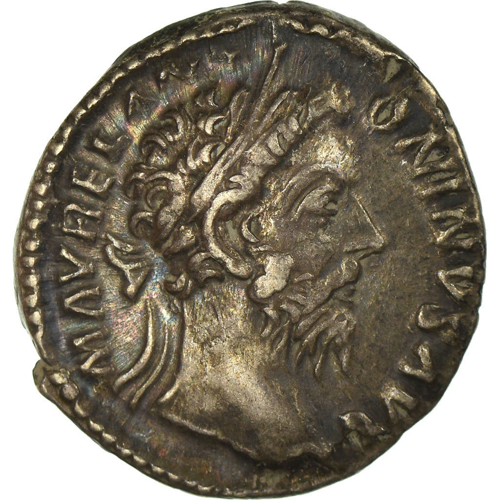 Coin, Marcus Aurelius, Denarius, 178, Roma, AU(50-53), Silver, RIC:385