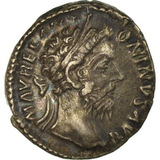 Coin, Marcus Aurelius, Denarius, 178, Roma, AU(50-53), Silver, RIC:385