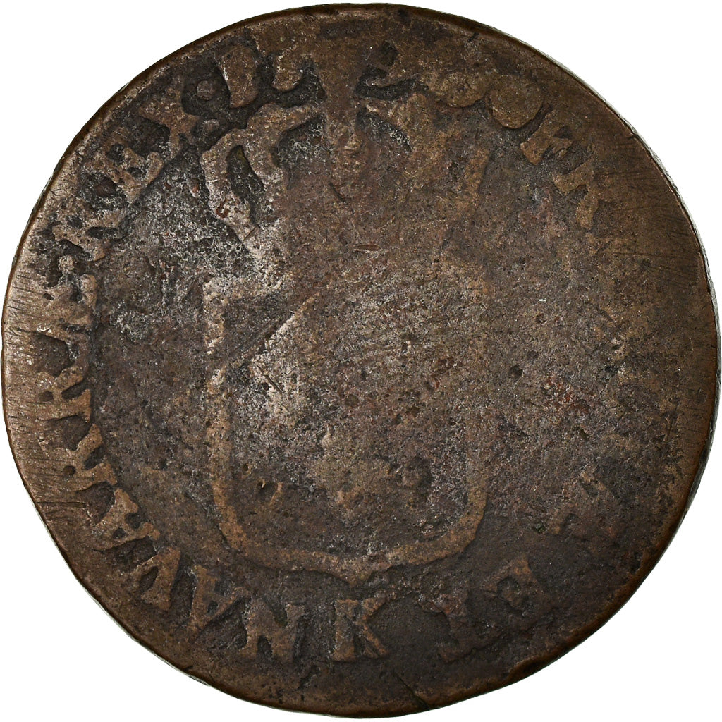 Moneta, Francia, Louis XVI, Sol ou sou, Sol, 1790, Bordeaux, B+, Rame, KM:578.8