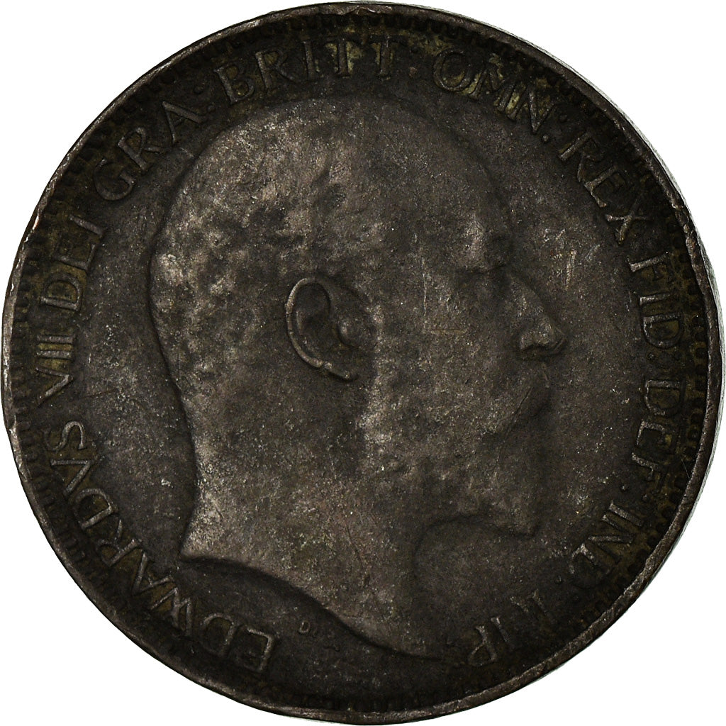 Coin, Great Britain, Edward VII, Farthing, 1910, EF(40-45), Bronze, KM:792