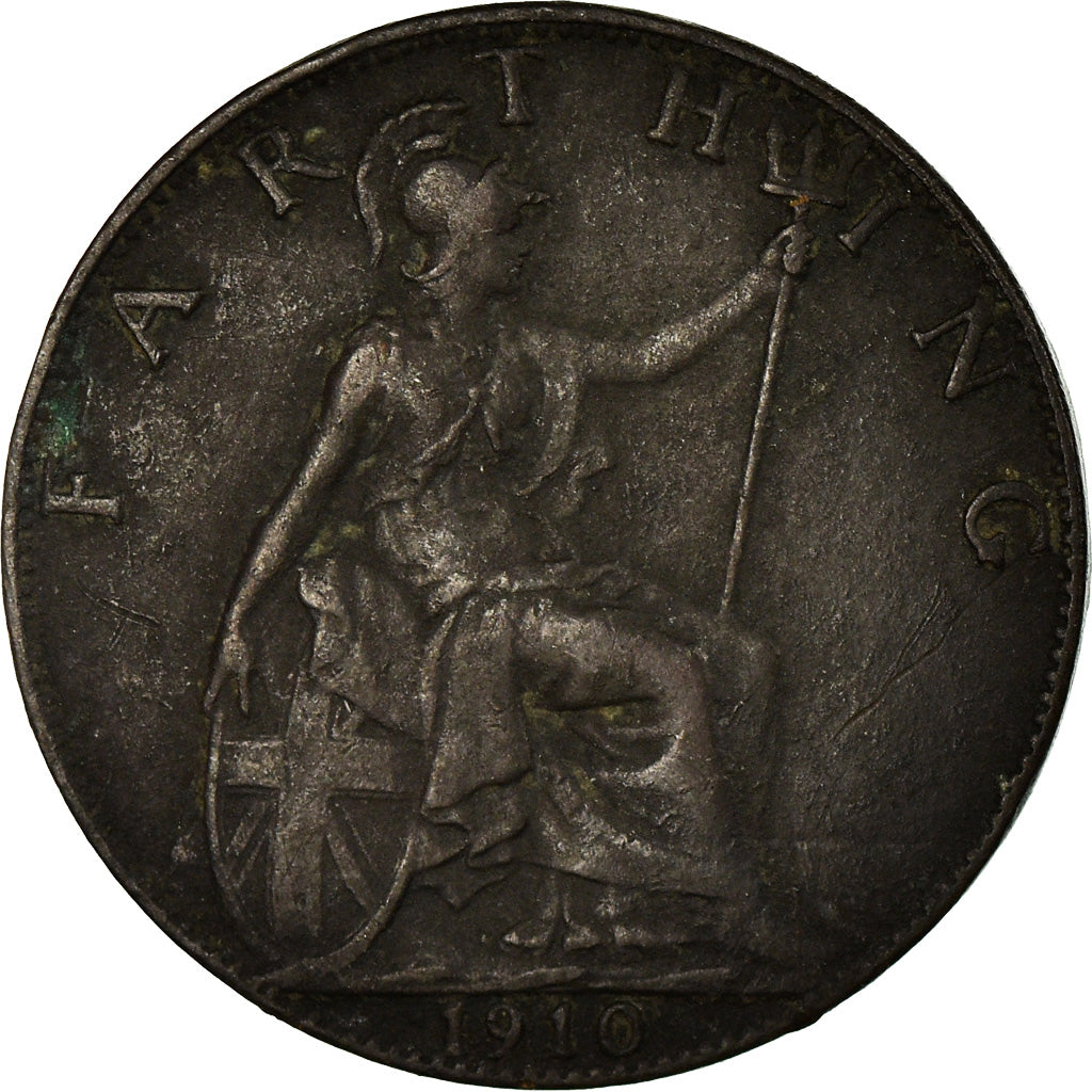 Coin, Great Britain, Edward VII, Farthing, 1910, EF(40-45), Bronze, KM:792