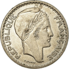 Moneda, Francia, Turin, 10 Francs, 1947, Beaumont - Le Roger, EBC+, Cobre -