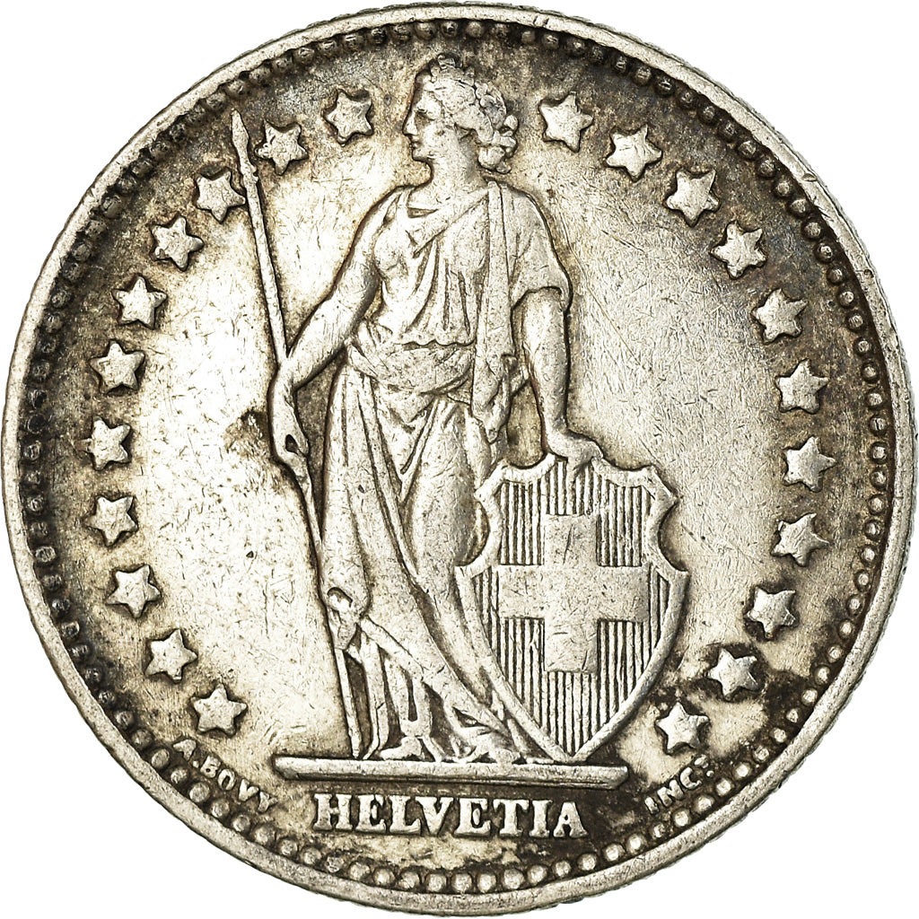 Coin, Switzerland, Franc, 1937, Bern, EF(40-45), Silver, KM:24