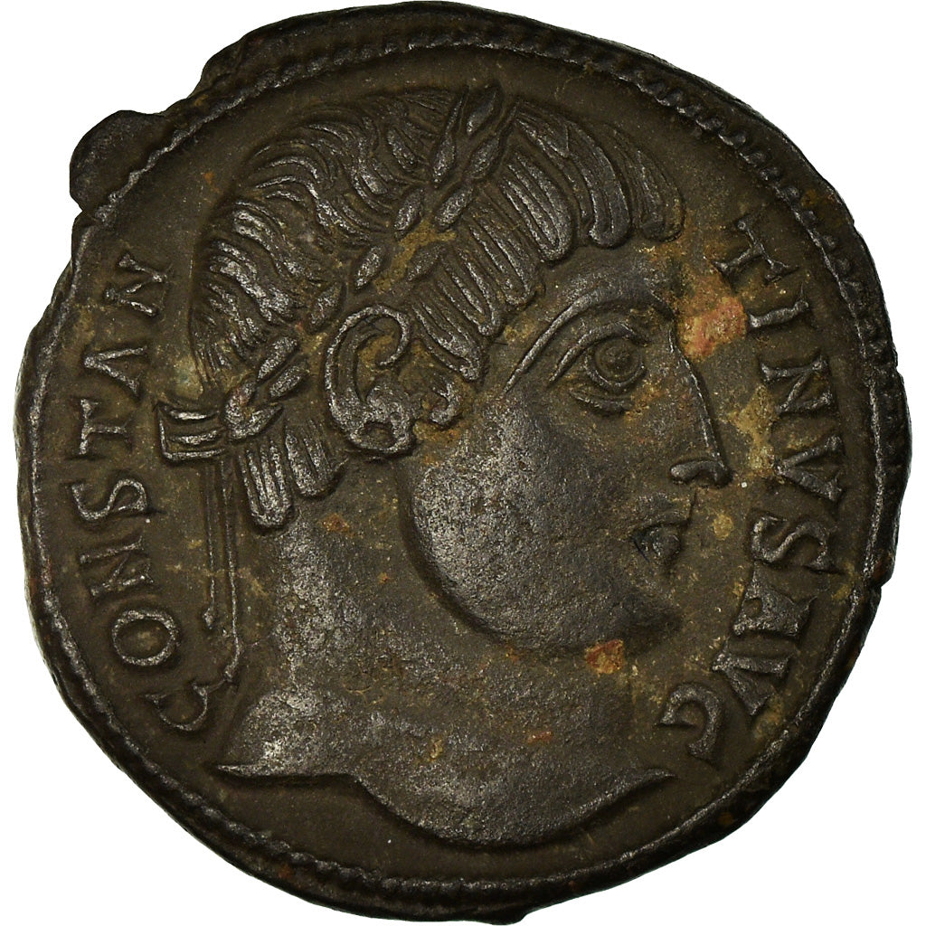 Coin, Constantine I, Nummus, 325-326, Antioch, AU(50-53), Copper, RIC:63