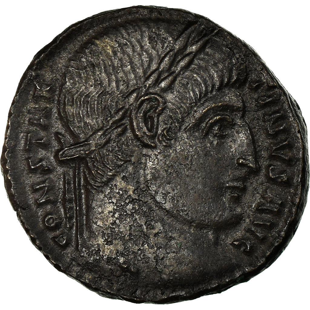 Coin, Constantine I, Nummus, 327-328, Arles, AU(50-53), Copper, RIC:309