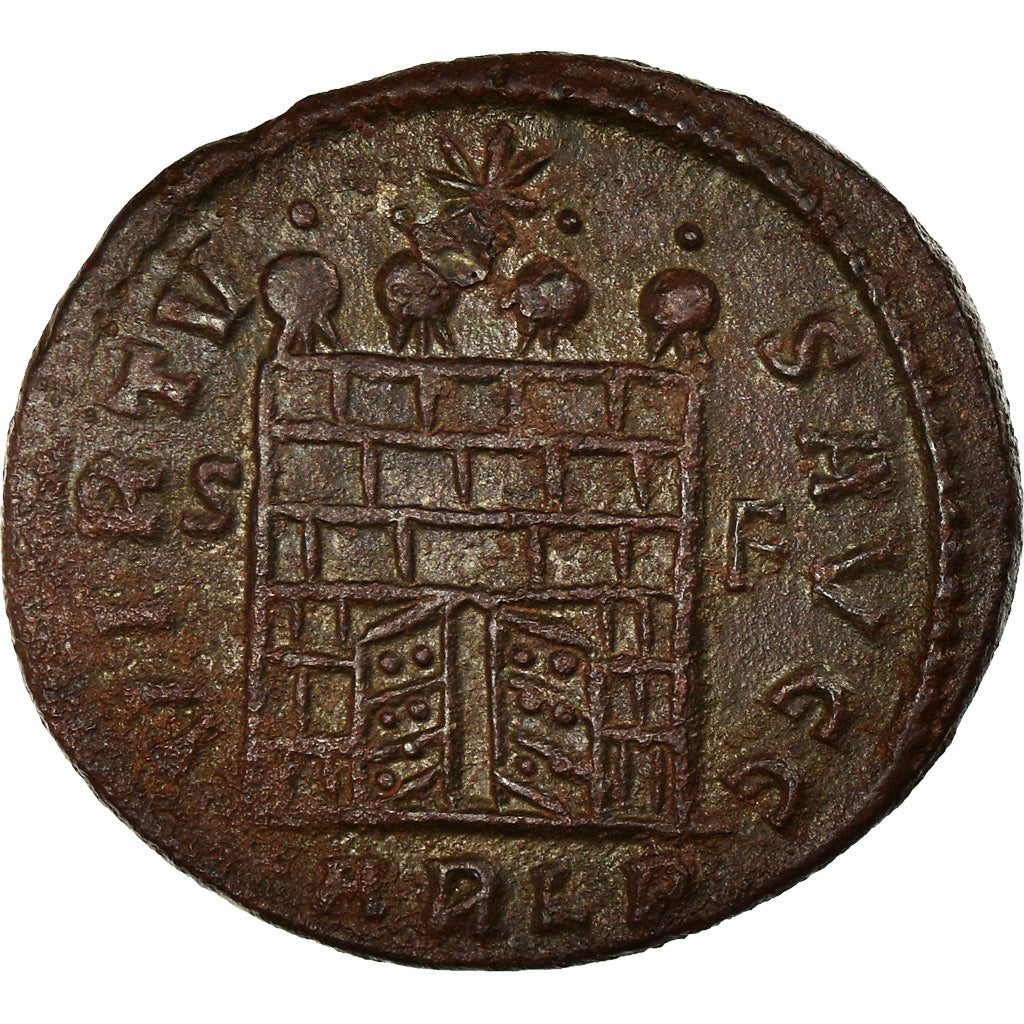 Coin, Constantine I, Nummus, 327-328, Arles, EF(40-45), Copper, RIC:314