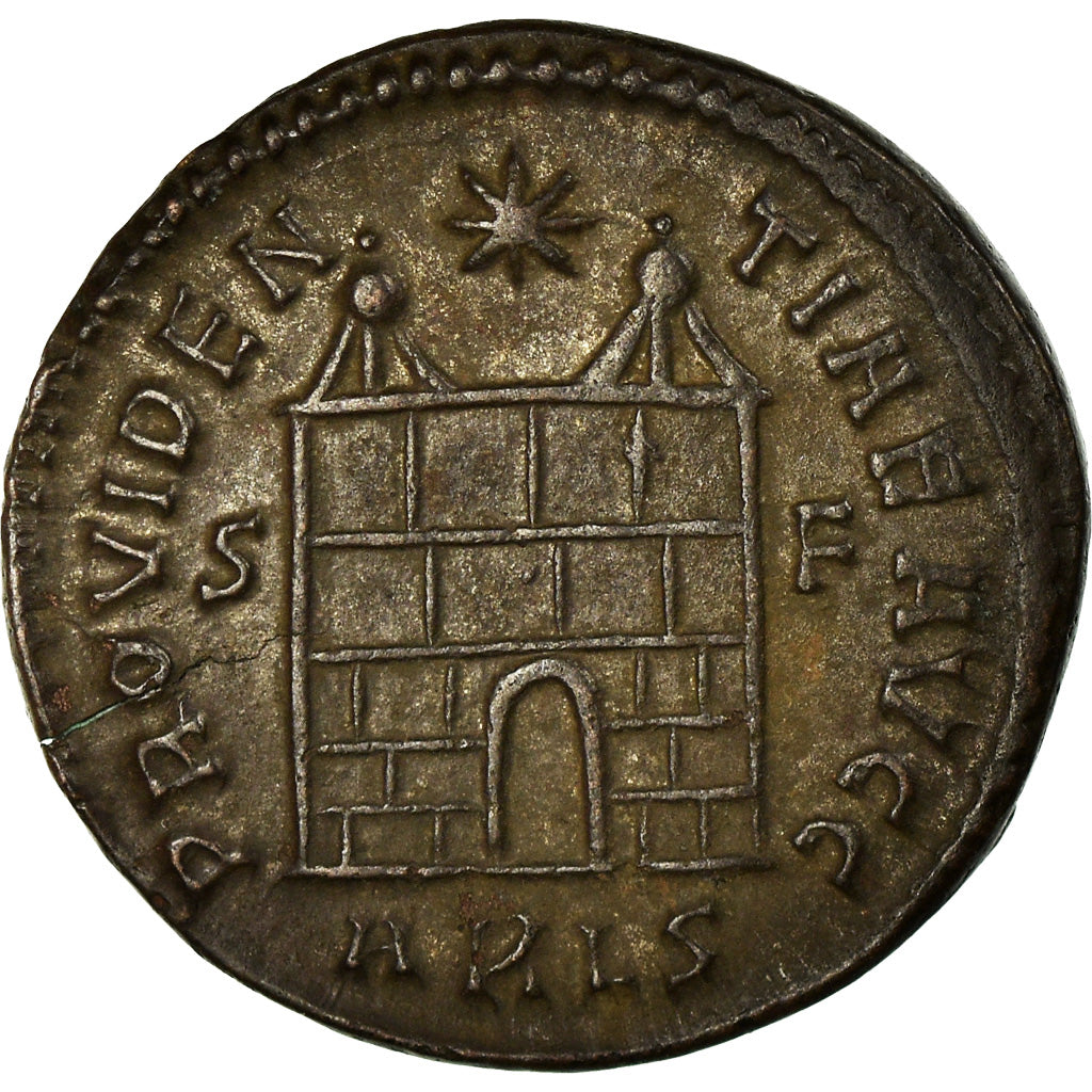 Coin, Constantine I, Nummus, 327-328, Arles, AU(55-58), Copper, RIC:309