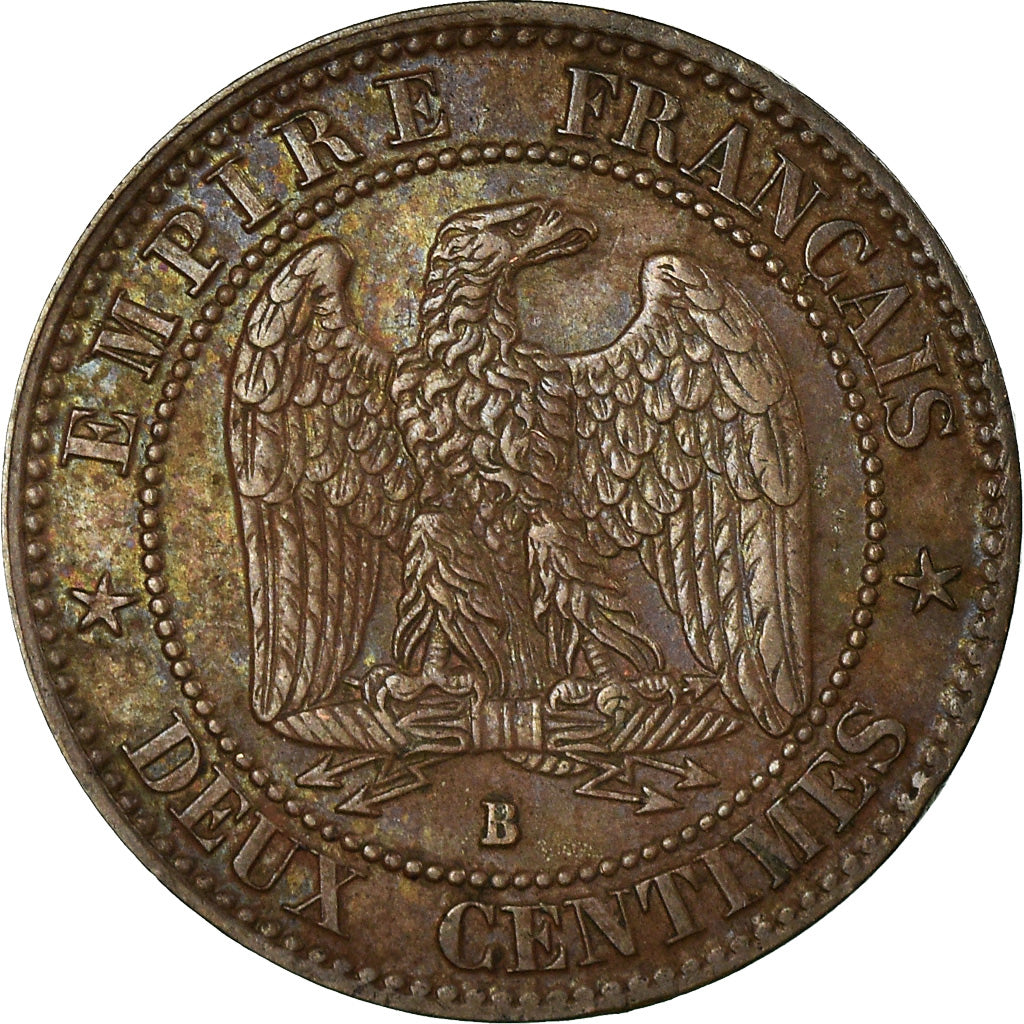 Münze, Frankreich, Napoleon III, Napoléon III, 2 Centimes, 1856, Rouen, VZ
