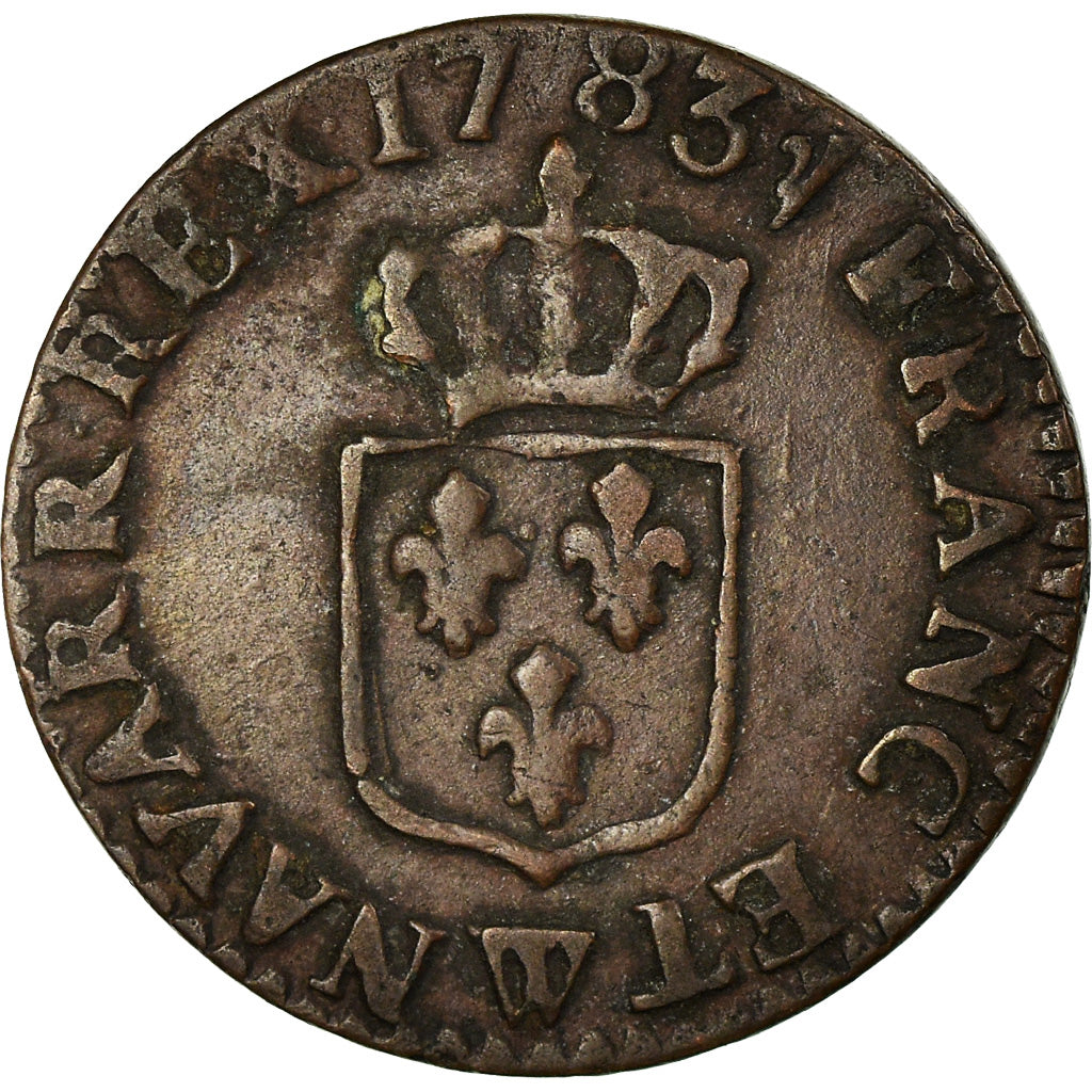 Monnaie, France, Louis XVI, Liard, Liard, 1783, Lille, TTB, Cuivre, Gadoury:348