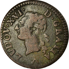 Moneta, Francja, Louis XVI, Liard, Liard, 1778, Lille, VF(30-35), Miedź