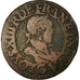 Coin, France, Louis XIII, Double Tournois, 1619, Poitiers, VF(20-25), Copper