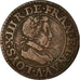 Moneta, Francia, Louis XIII, Double tournois, buste juvénile, Double Tournois
