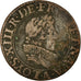 Moneta, Francia, Louis XIII, Double tournois, buste juvénile au col fraisé