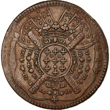 Coin, FRENCH STATES, LILLE, 20 Sols, 1708, Lille, EF(40-45), Copper, KM:7