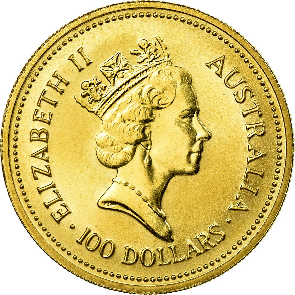 Coin, Australia, Elizabeth II, 100 Dollars, 1987, Perth, MS(65-70), Gold, KM:92