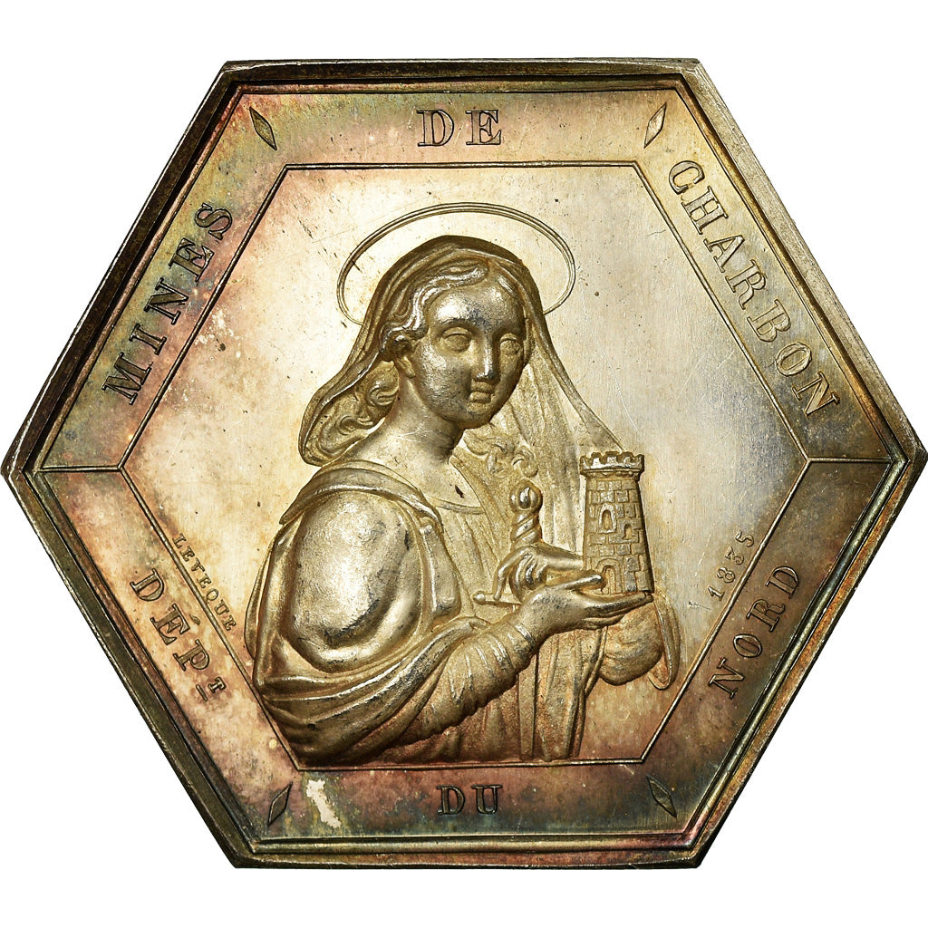 France, Token, Compagnie des Mines d'Anzin, Business & industry, 1835, Leveque