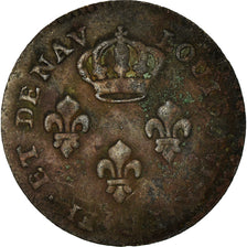 Coin, FRENCH GUIANA, 2 Sous, 1789, Paris, VF(20-25), Billon, KM:1, Lecompte:20