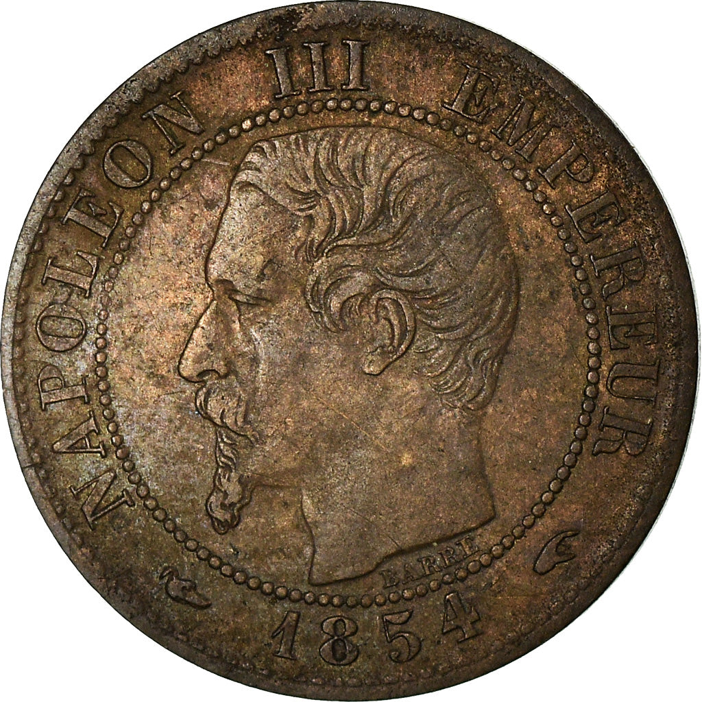 Coin, France, Napoleon III, Napoléon III, Centime, 1854, Paris, EF(40-45)