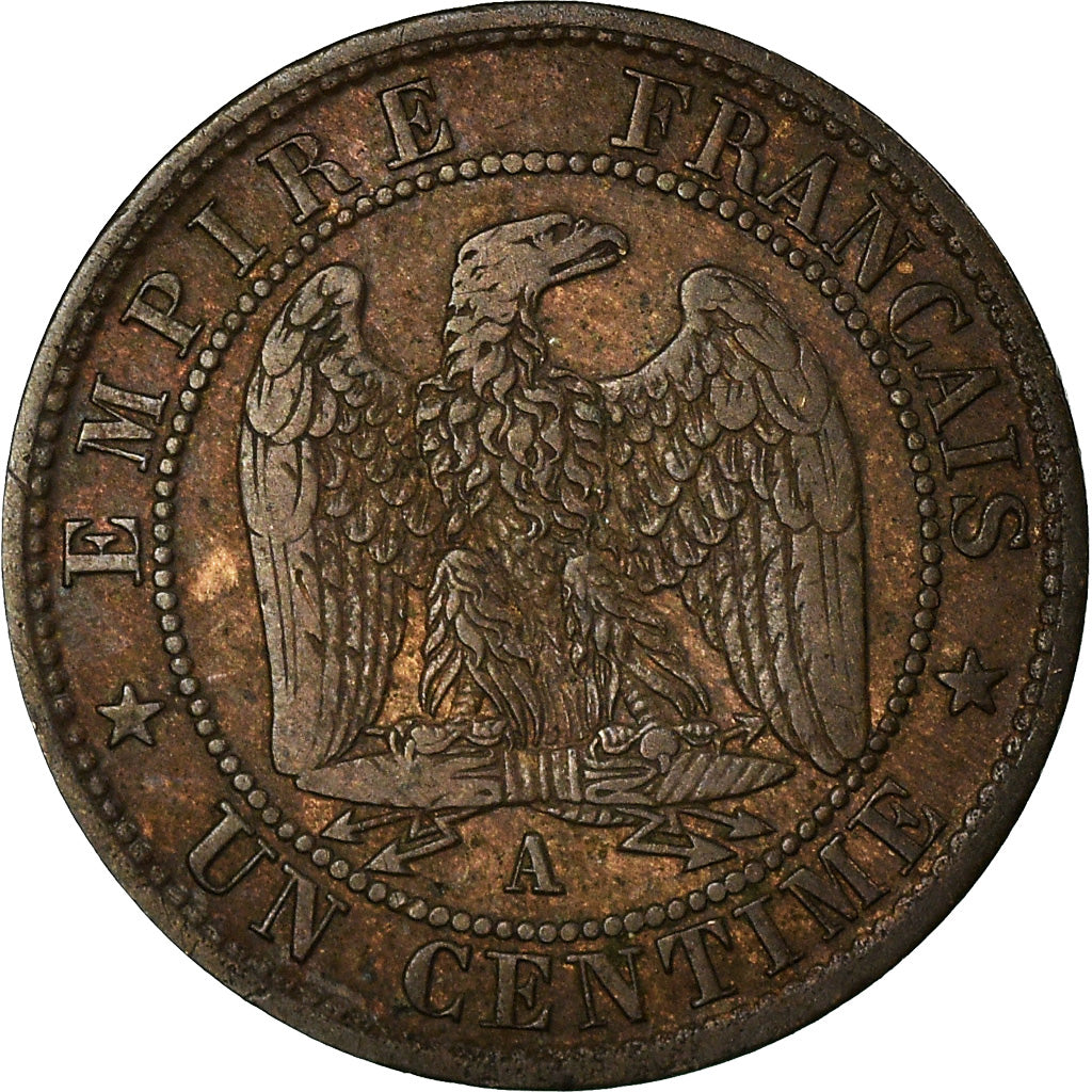 Coin, France, Napoleon III, Napoléon III, Centime, 1854, Paris, EF(40-45)