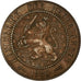Coin, Netherlands, William III, 2-1/2 Cent, 1880, AU(50-53), Bronze, KM:108.1