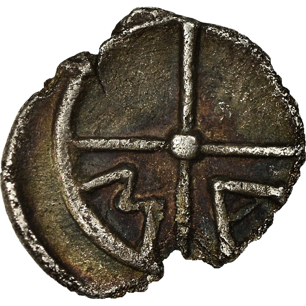 Münze, Massalia, Obol, 121-82 BC, Marseille, SS, Silber, SNG-Cop:723-8