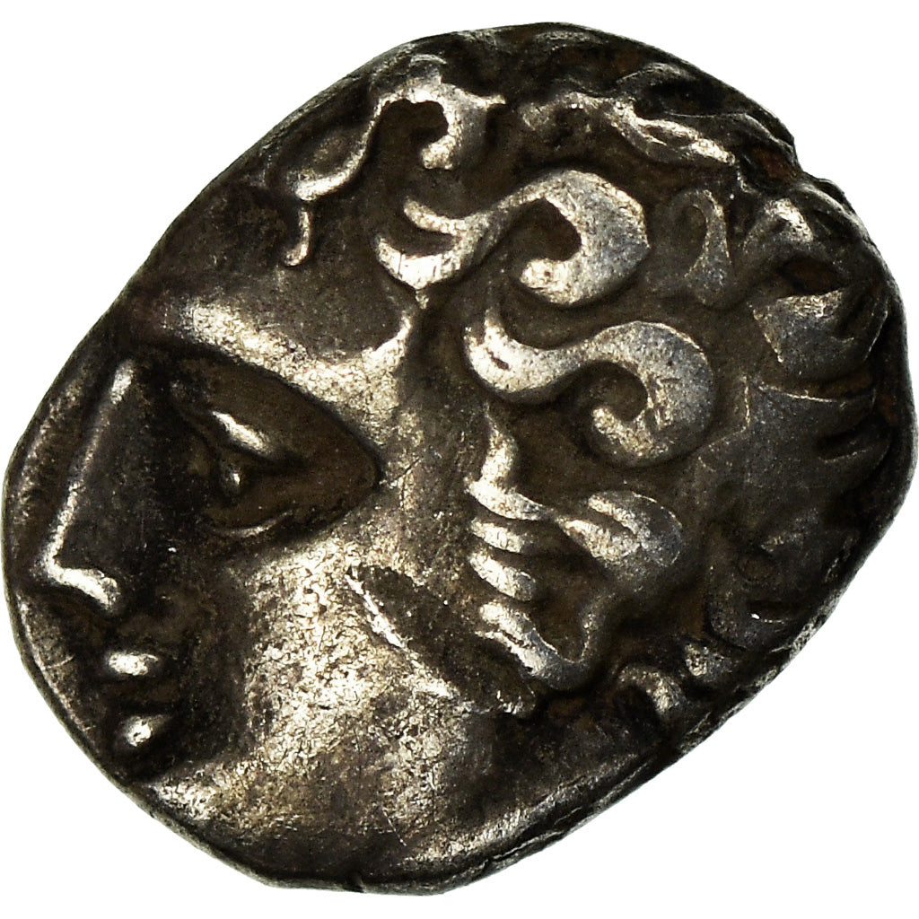 Coin, Massalia, Obol, 121-82 BC, Marseille, AU(50-53), Silver, SNG-Cop:723-8