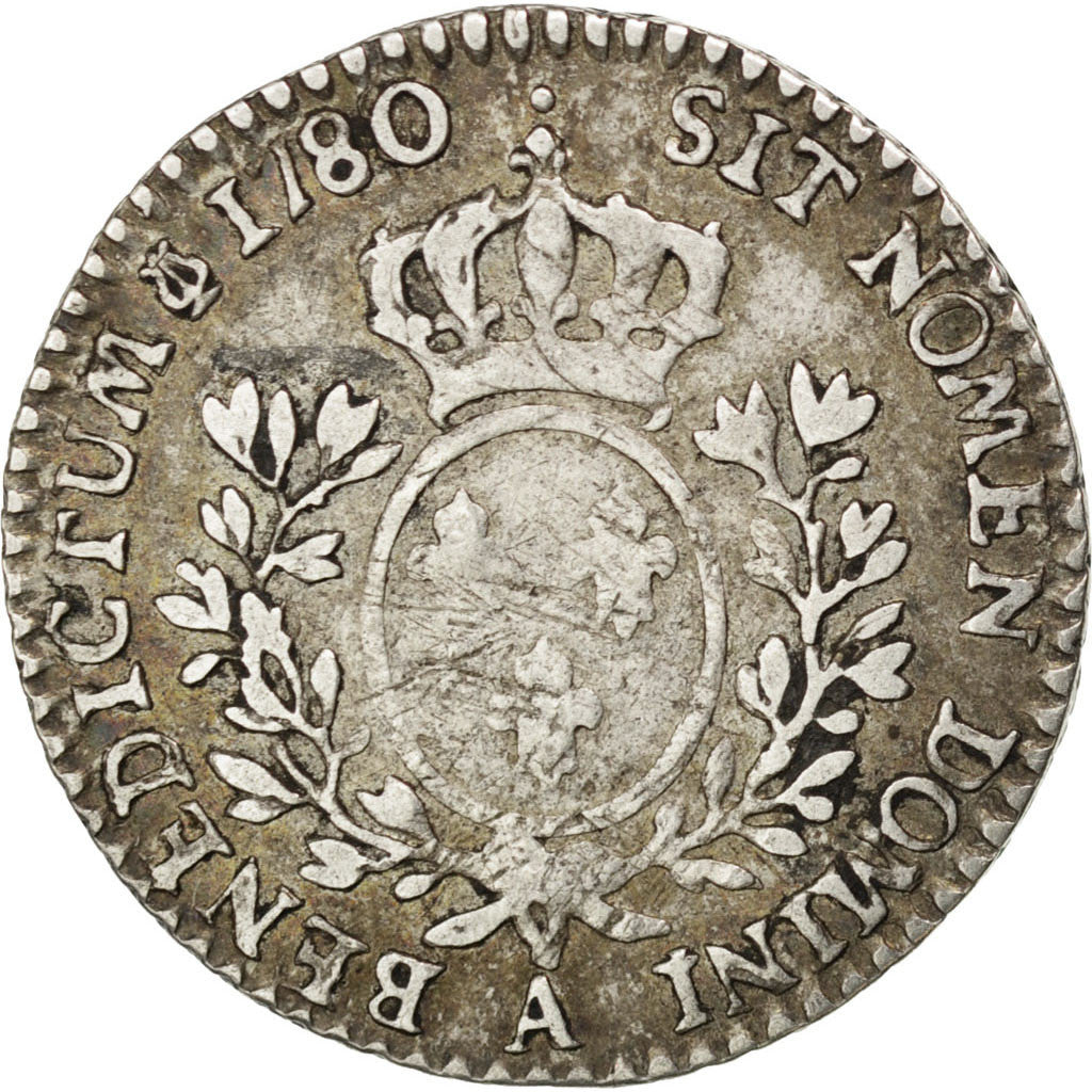 Coin, France, Louis XVI, 1/10 Écu, 12 Sols, 1/10 ECU, 1780, Paris, VF(30-35)