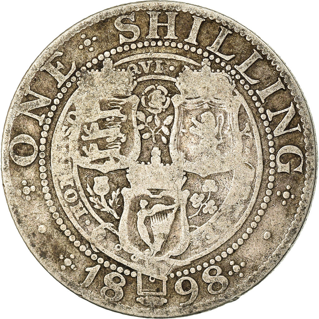 Coin, Great Britain, Victoria, Shilling, 1898, VG(8-10), Silver, KM:780