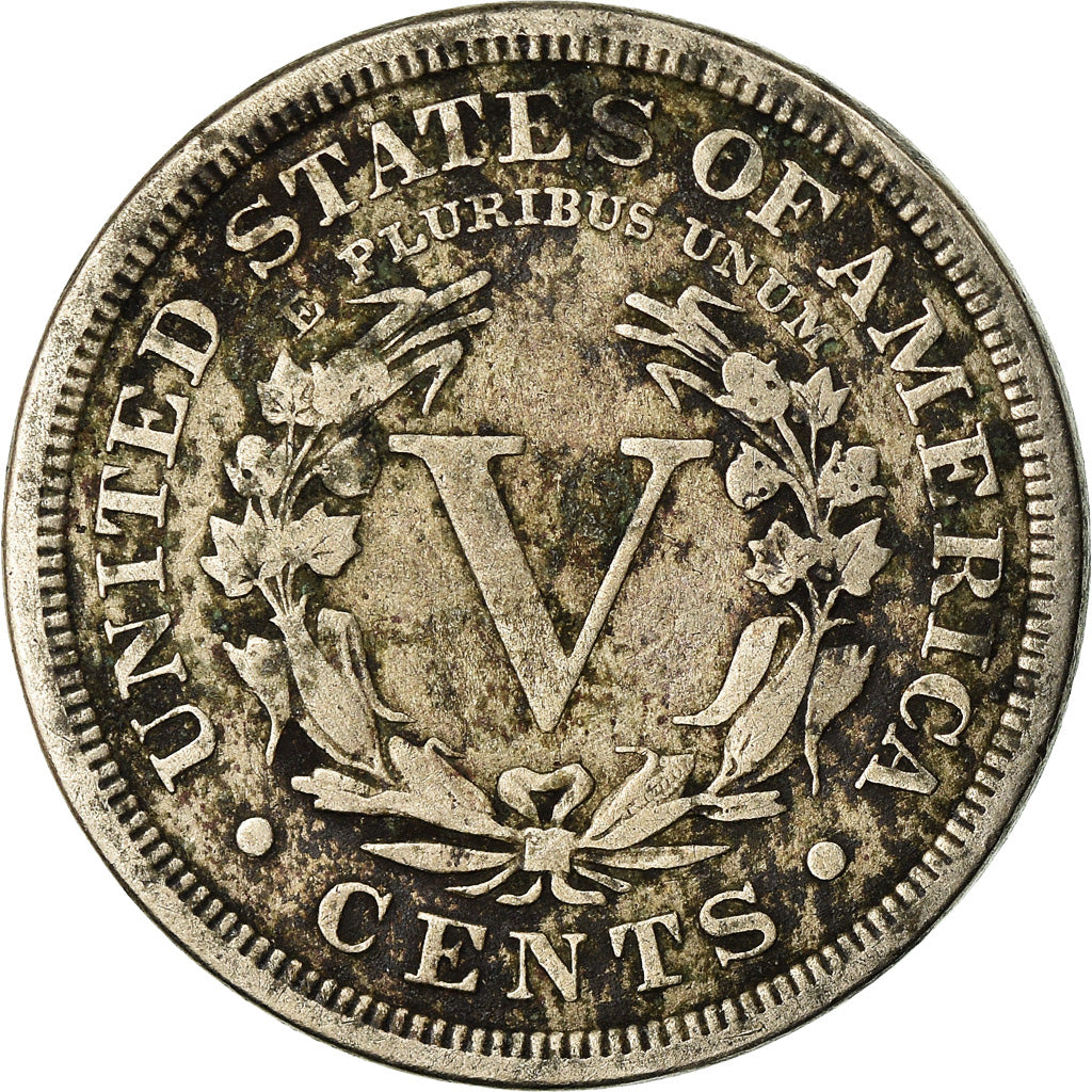 Moneda, Estados Unidos, Liberty Nickel, 5 Cents, 1907, U.S. Mint, Philadelphia