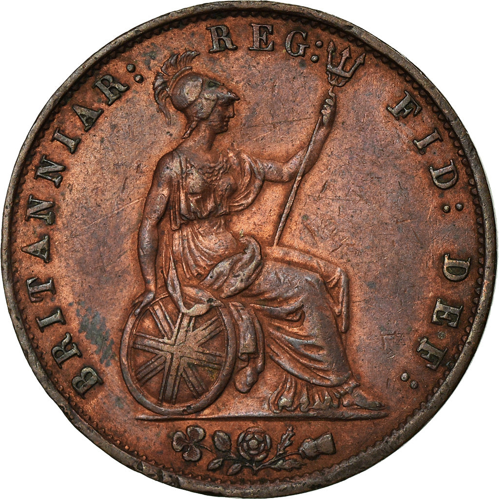 Moneta, Gran Bretagna, Victoria, 1/2 Penny, 1854, BB+, Rame, KM:726
