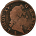 Münze, Frankreich, Louis XV, Sol à la vieille tête, Sol, 1772, Troyes, SGE+