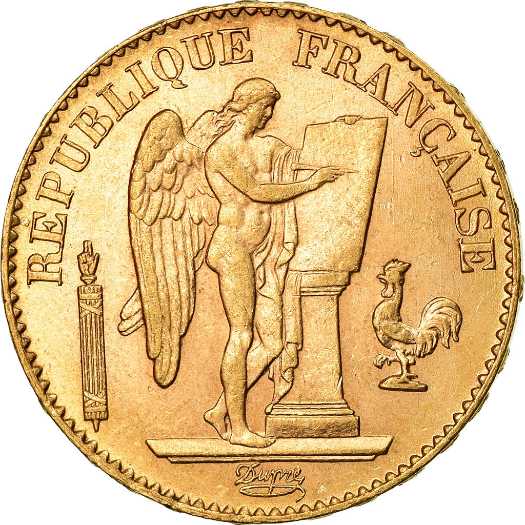 Moneda, Francia, Génie, 20 Francs, 1897, Paris, EBC+, Oro, KM:825, Gadoury:1063