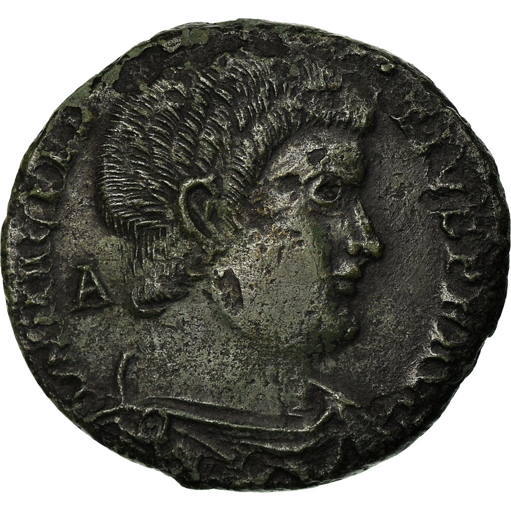 Moneta, Magnentius, Maiorina, 350, Trier, AU(50-53), Miedź, RIC:271