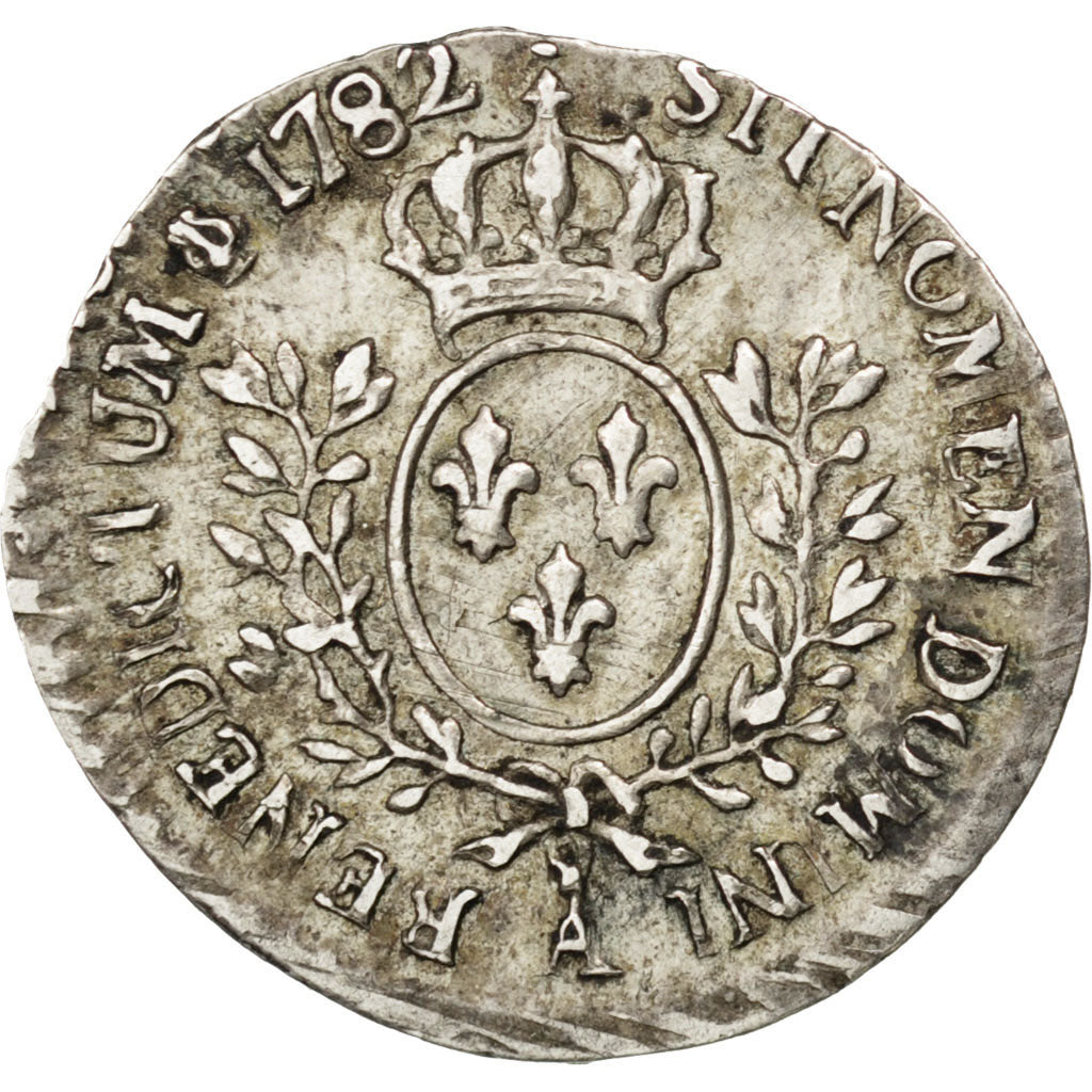 France, Louis XVI, 1/20 Ecu, 1782, Paris, Silver, EF(40-45), Gadoury:352