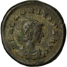 Coin, Honorius, Maiorina, 393-395, Kyzikos, EF(40-45), Copper, RIC:27
