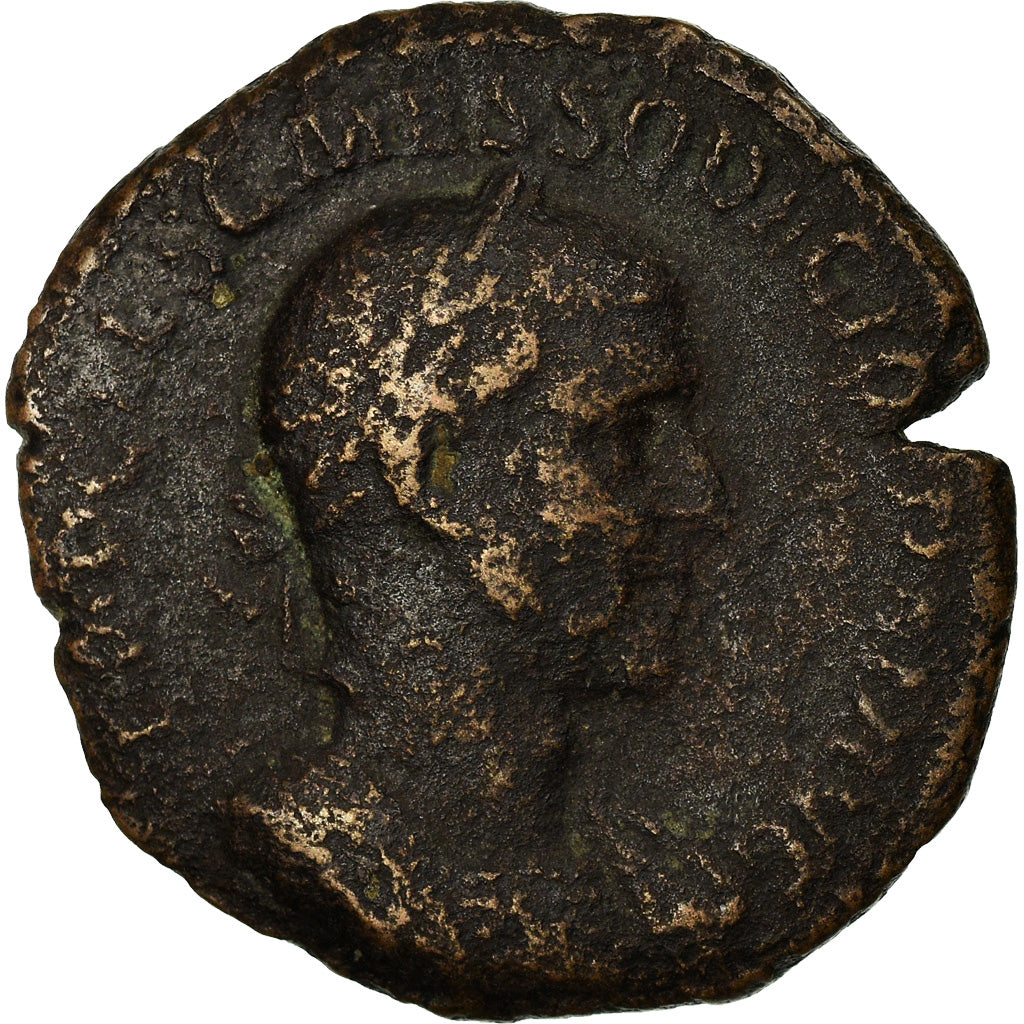 Coin, Trajan Decius, Sestertius, 249, Rome, Rare, VF(20-25), Bronze, RIC:105a