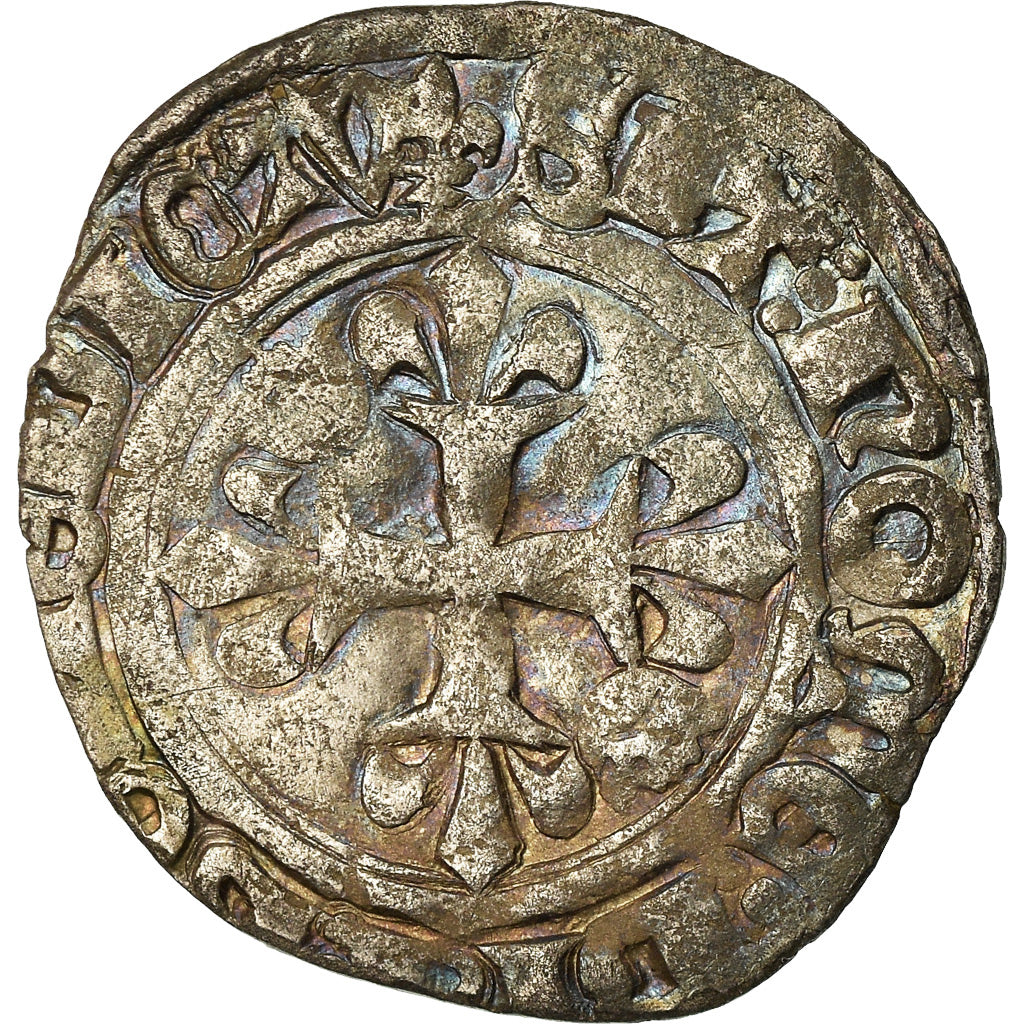 Monnaie, France, Charles VI, Florette, Paris, TTB, Billon, Duplessy:387A