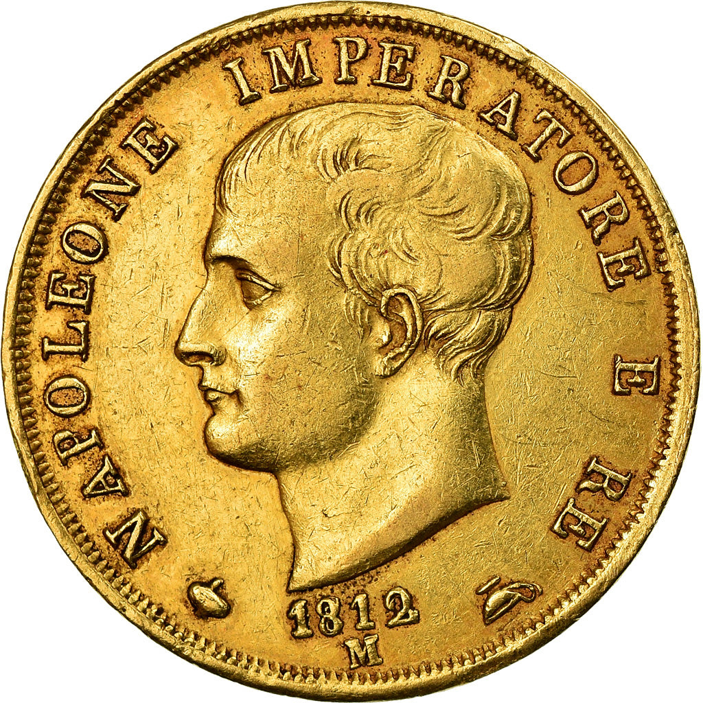 Coin, ITALIAN STATES, KINGDOM OF NAPOLEON, Napoleon I, 40 Lire, 1812, Milan